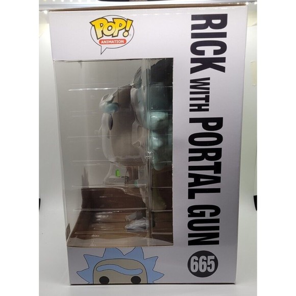 Funko Pop! Vinyl: Rick and Morty - Rick with Portal Gun #665 GameStop Exclusive - Picture 2 of 4